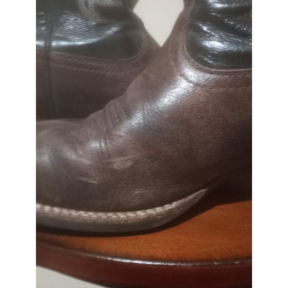 Ariat Crossfire Buckaroo Boots Mens 11 D Brown Leather Western 10006734 - Picture 12 of 15